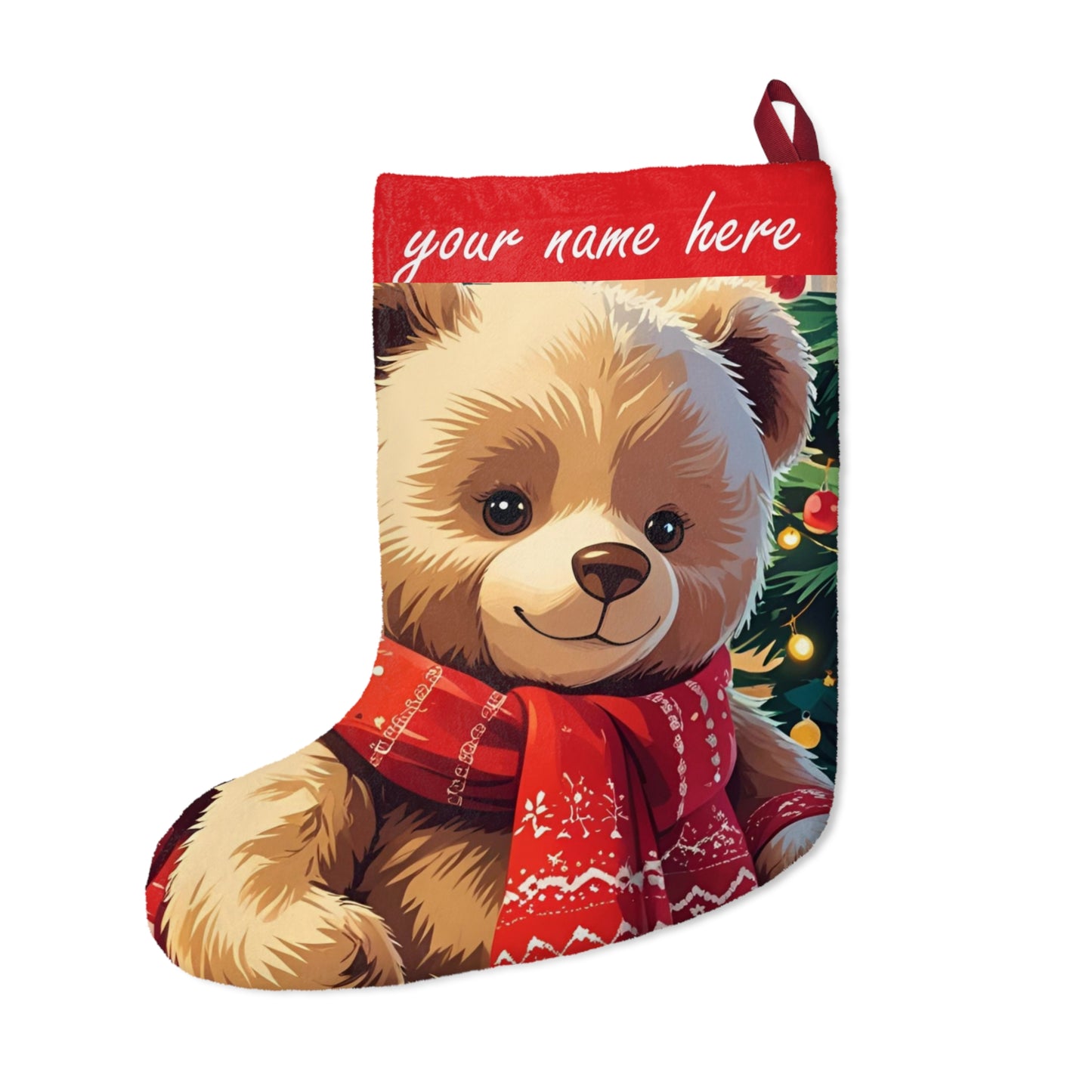 Custom Christmas Stocking – Add a Name for Festive Fun