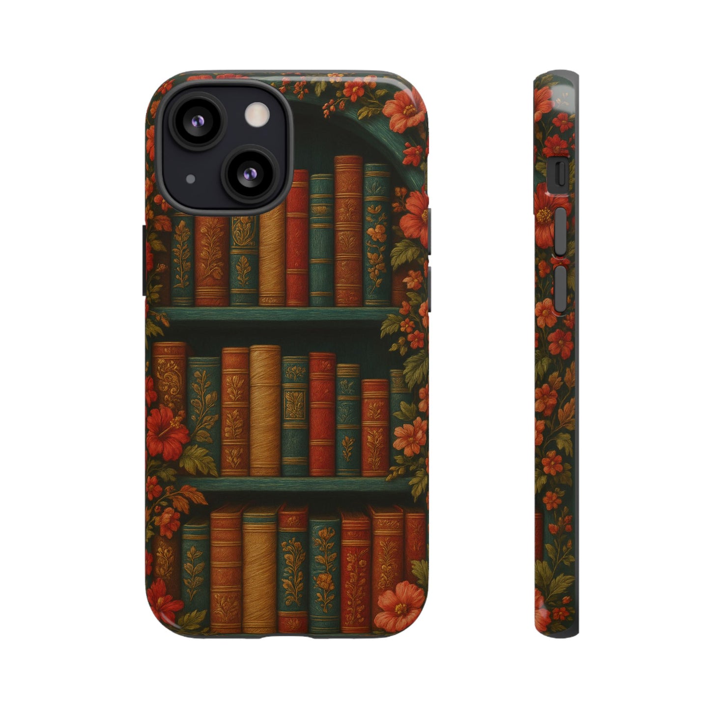 Phone Case - Bookshelf Vintage Book Lover's iPhone & Samsung Cover
