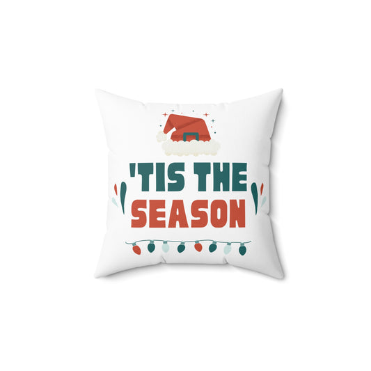 To Be Jolly Printed Spun Polyester Sqaure Pillow Case
