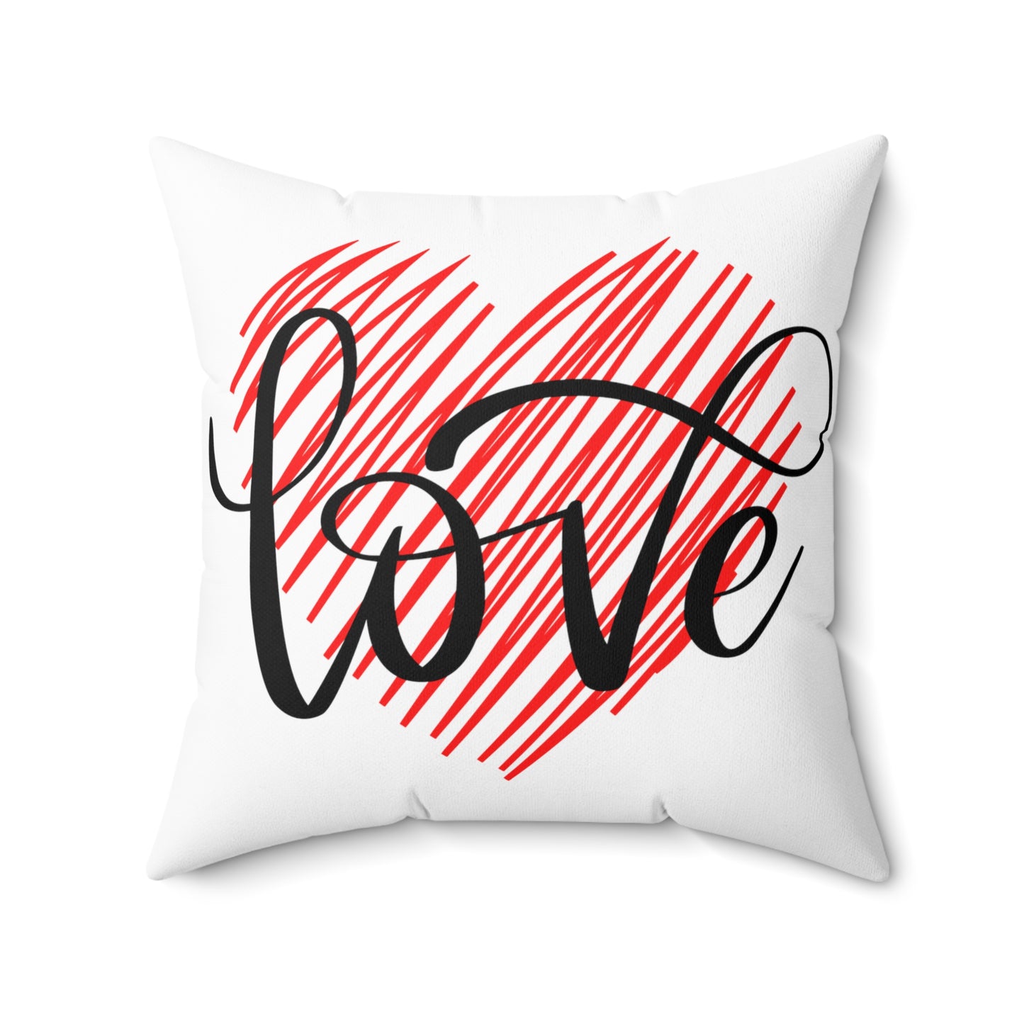 Love inside Heart Printed Pillow Case for Valentine Gift