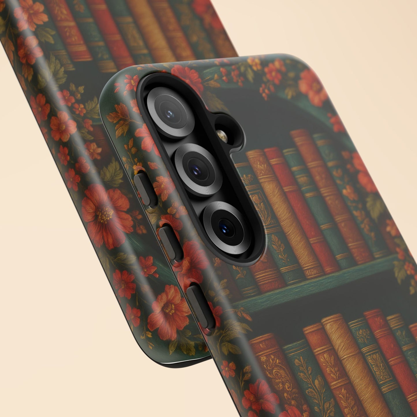 Phone Case - Bookshelf Vintage Book Lover's iPhone & Samsung Cover