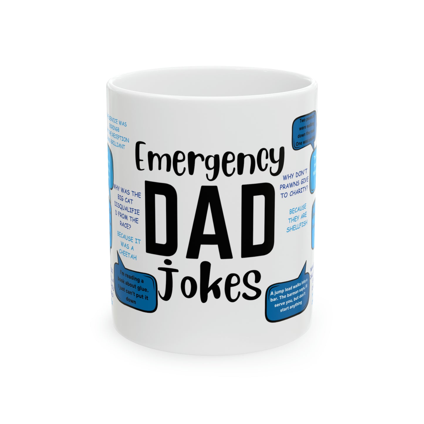 Emergency Dog Jokes Custom Mug, Father's Day Gift