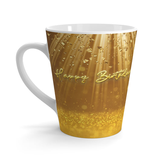 Happy Birthday Latte Mugs, Birthday Gift for Her, 12oz