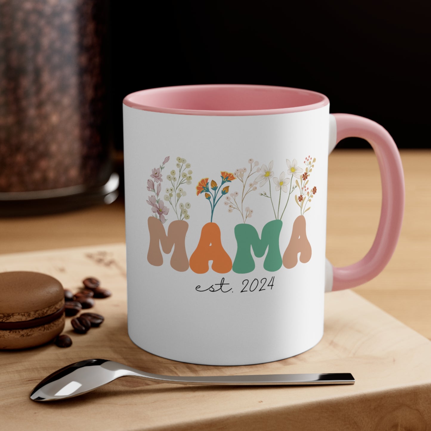 Mama Est 2024 Mug, Custom Birthday Mug for Mom