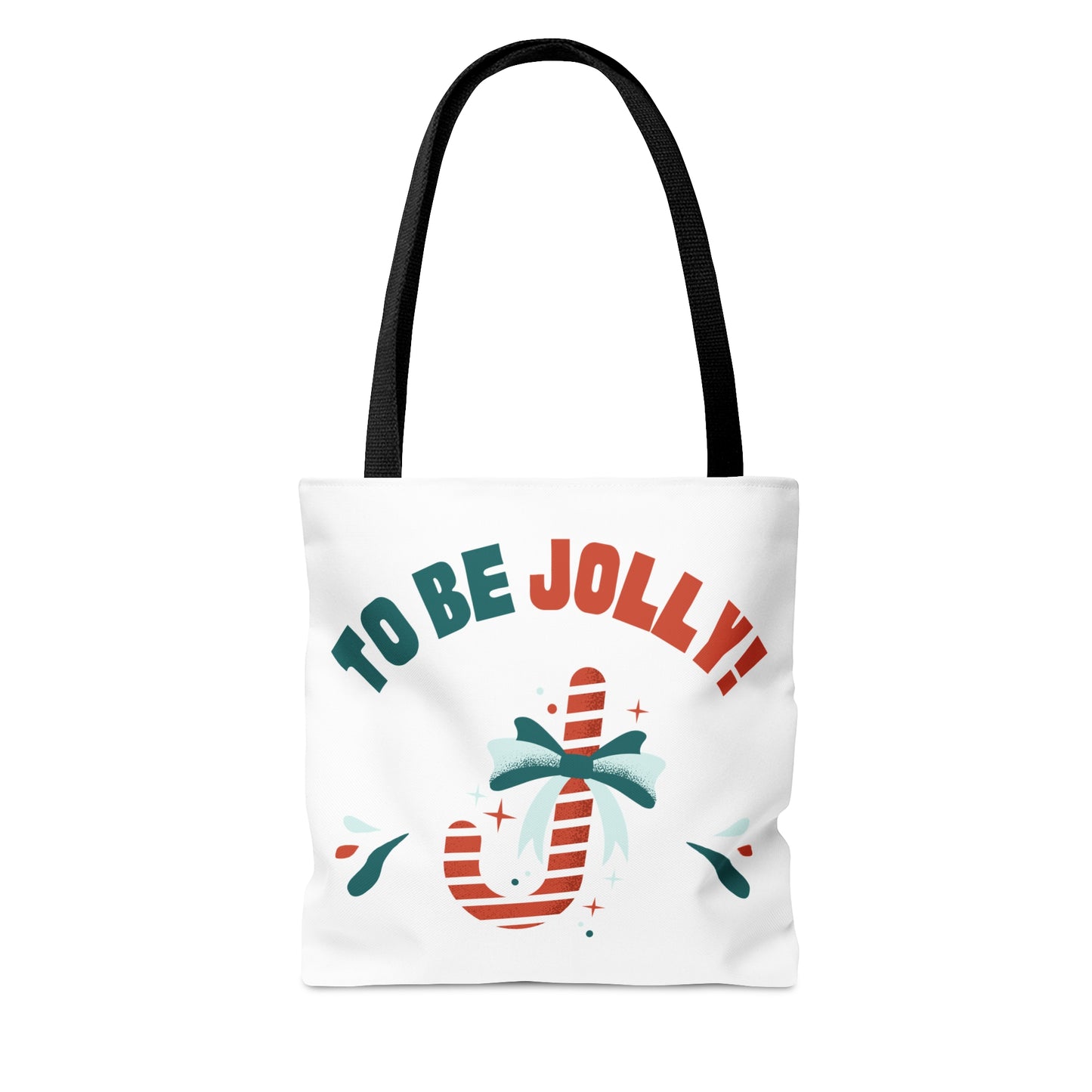 Christmas Tote Bag with “‘TIS THE SEASON” Santa Hat Design – Durable All-Over Print Holiday Carryall in 3 Sizes
