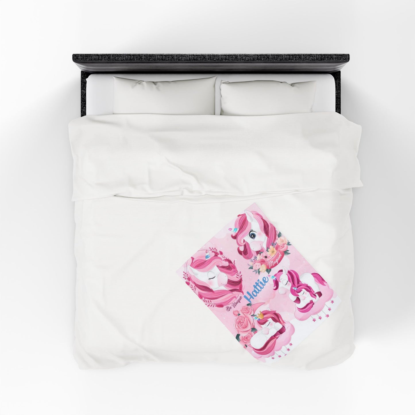 Personalized Unicorn Blanket for Kids – Soft Plush Velveteen Throw for Girls – Magical Custom Gift for Birthdays & Holidays