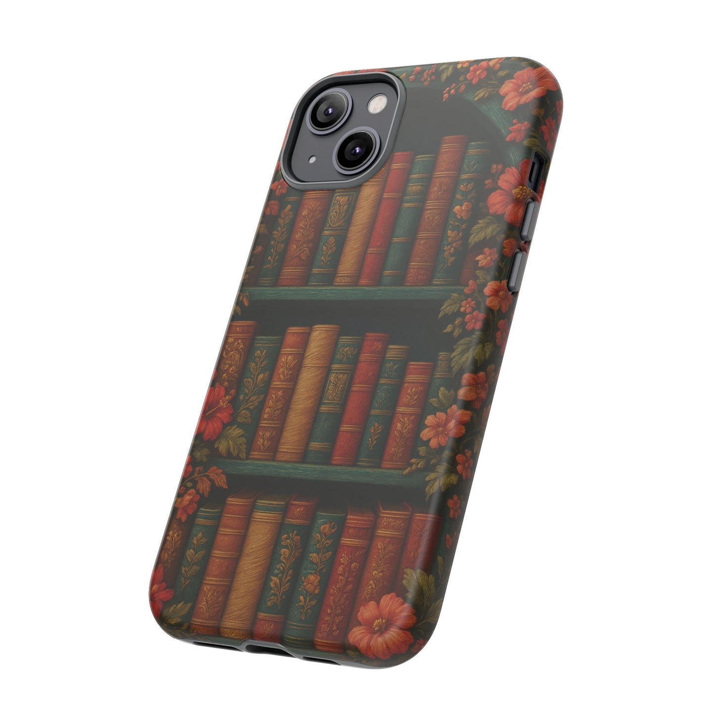 Phone Case - Bookshelf Vintage Book Lover's iPhone & Samsung Cover