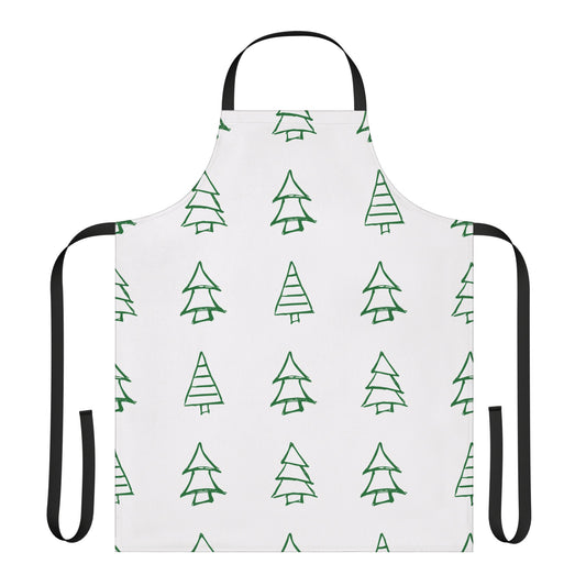 Festive Christmas Tree Apron – Perfect Gift for Holiday Baking