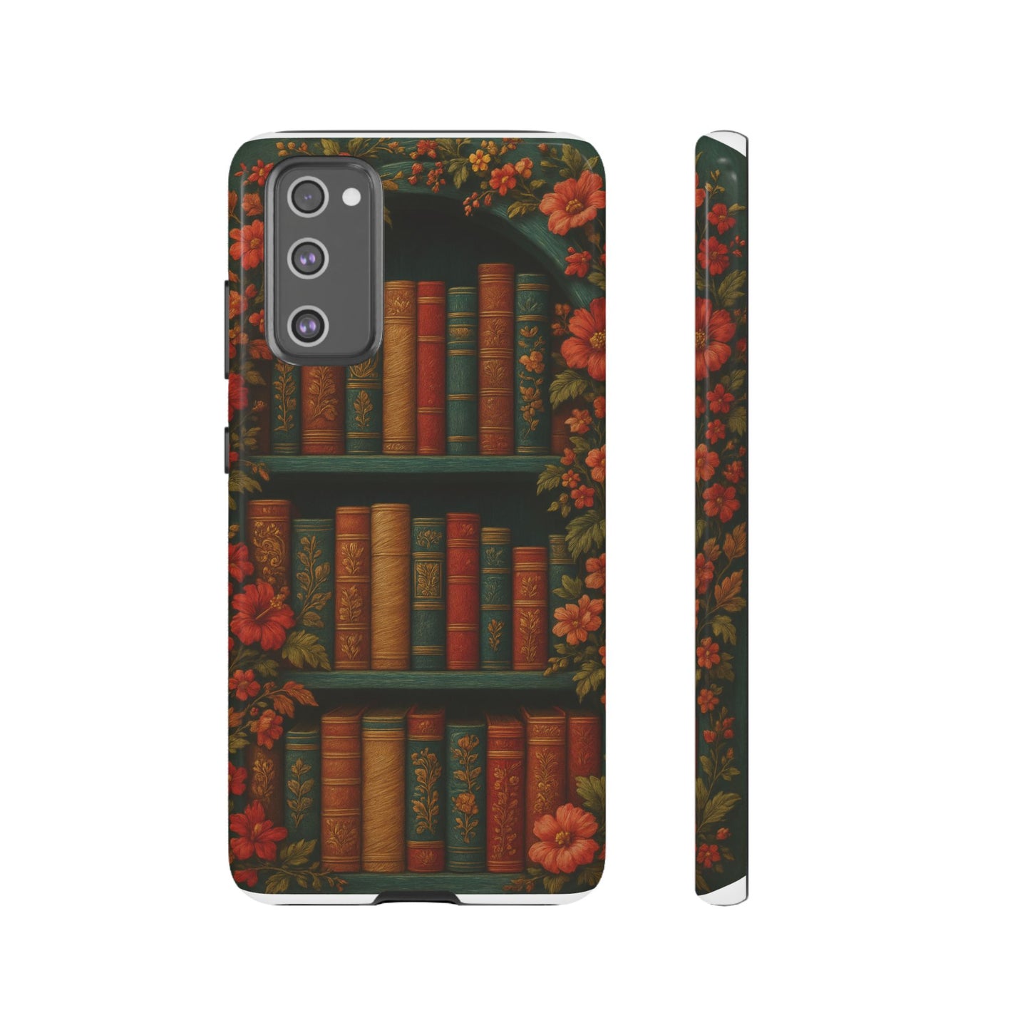 Phone Case - Bookshelf Vintage Book Lover's iPhone & Samsung Cover