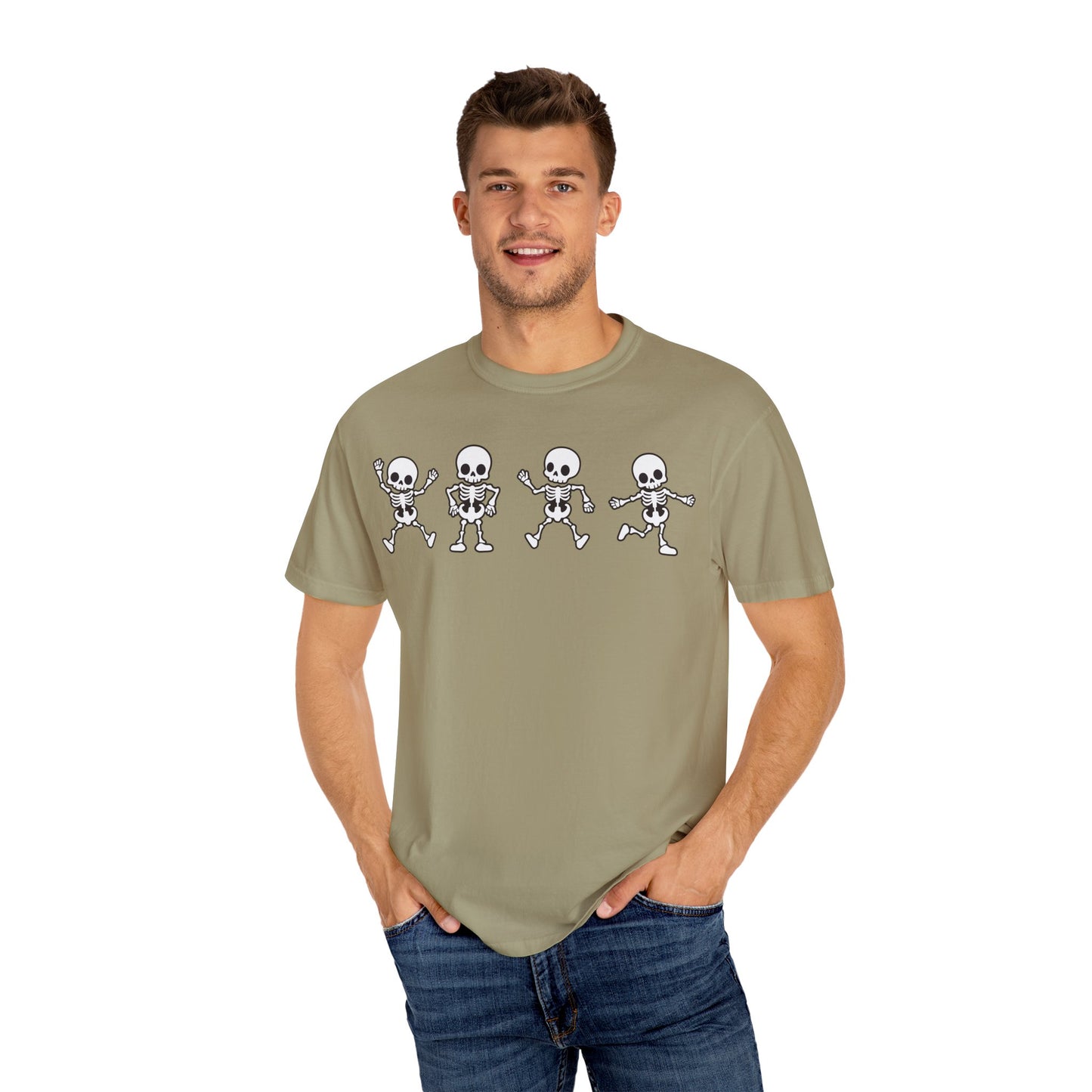 Dancing Skeletons Halloween T-Shirt – Fun Spooky Graphic Tee for Adults & Teens