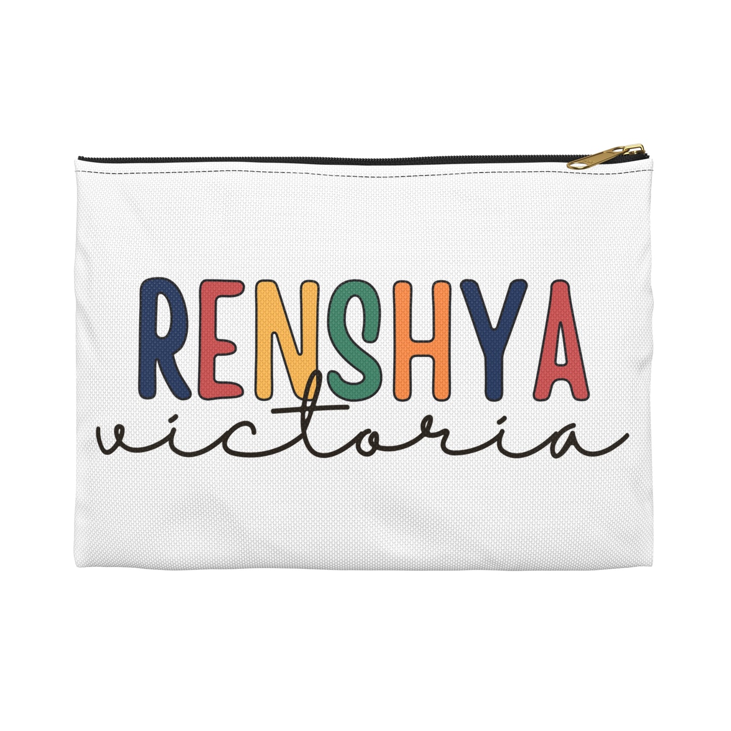 Birthday Gift for kids, Custom Name Pencil Case ,Canvas Birthday Pouch, Children & Preschool Accessories, Zipper Pouch