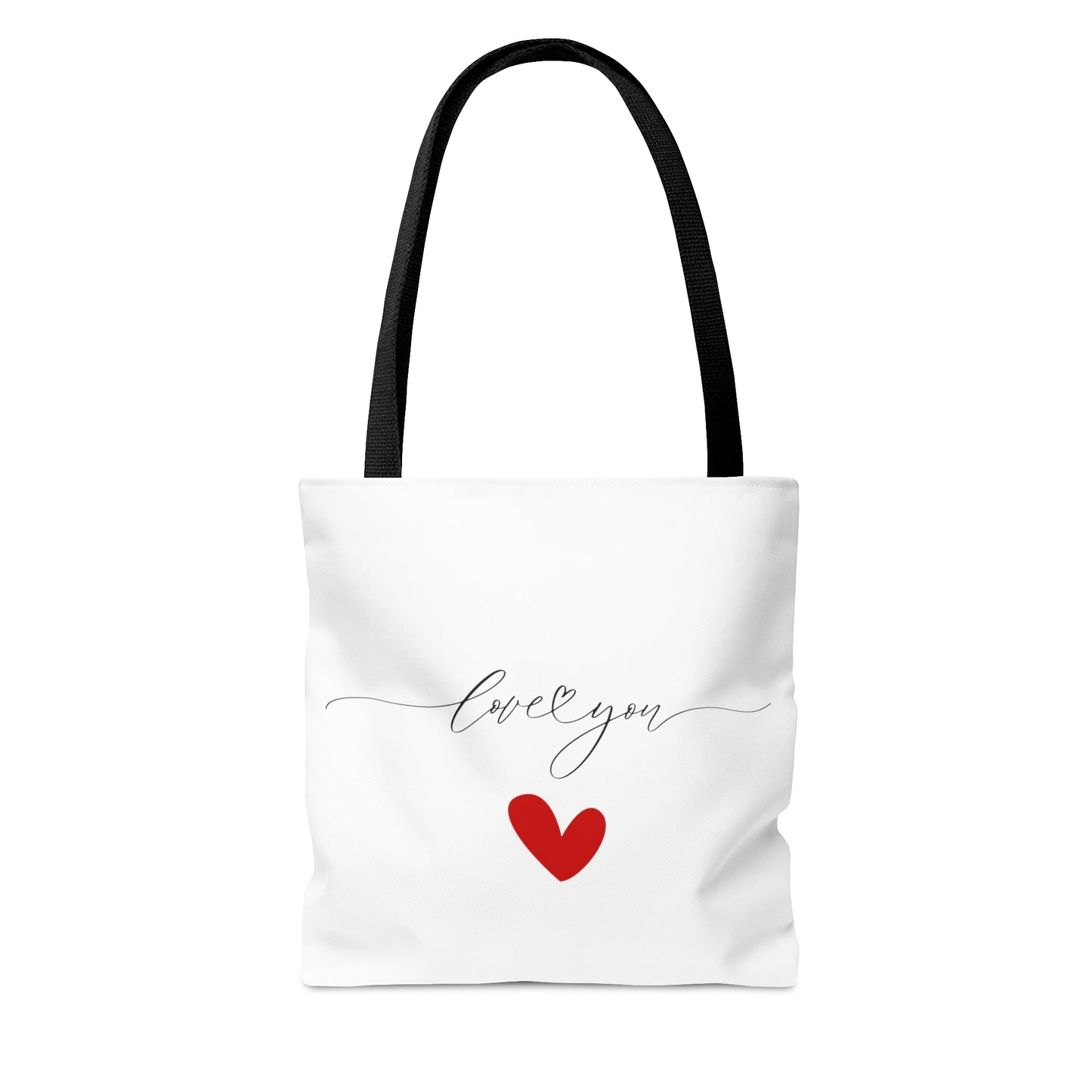 Valentine Tote Bags, Love You with Small Heart Tote Bag