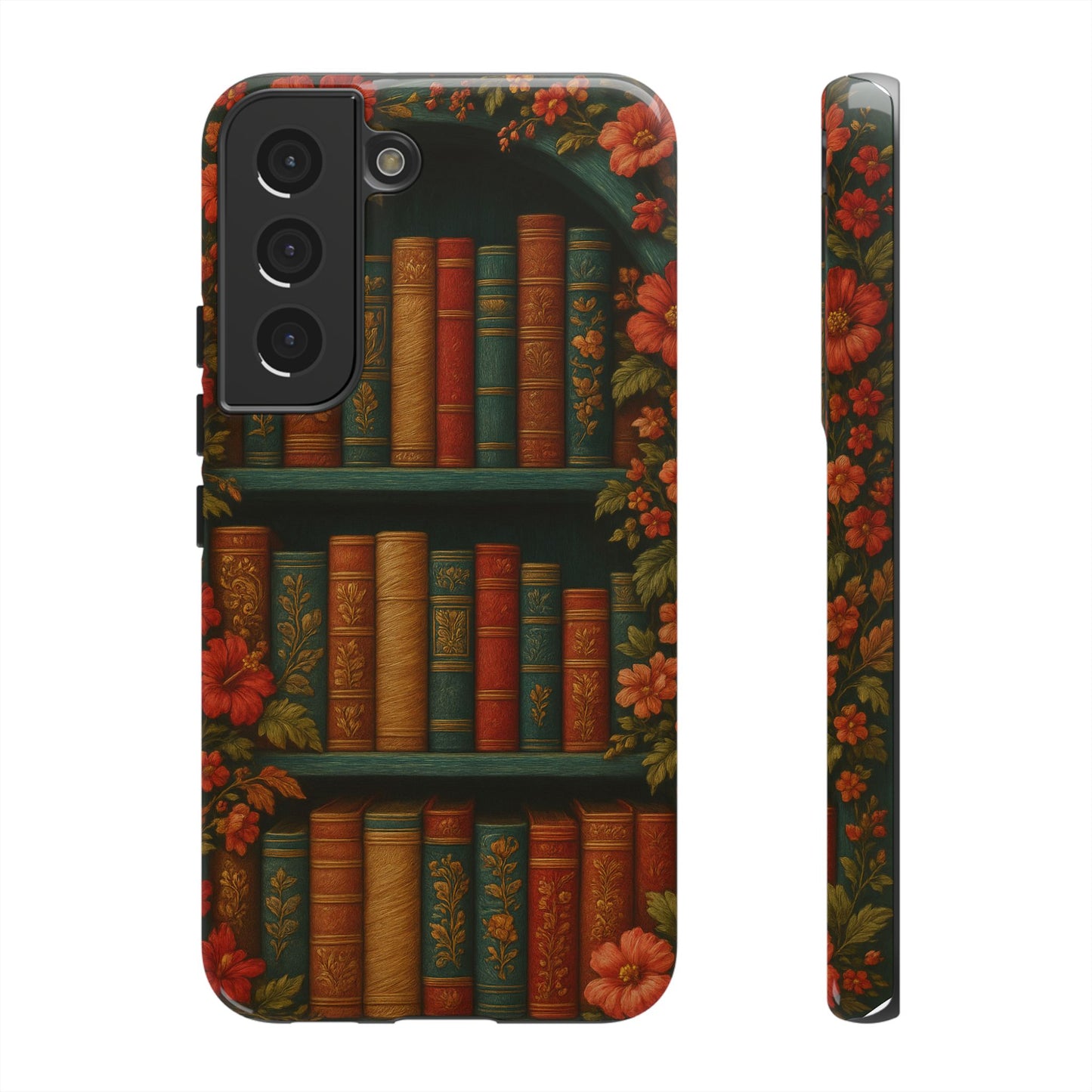 Phone Case - Bookshelf Vintage Book Lover's iPhone & Samsung Cover