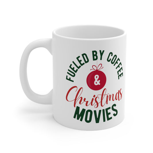 Fueled by Coffee Ceramic Christmas Mug, (11, 15oz)