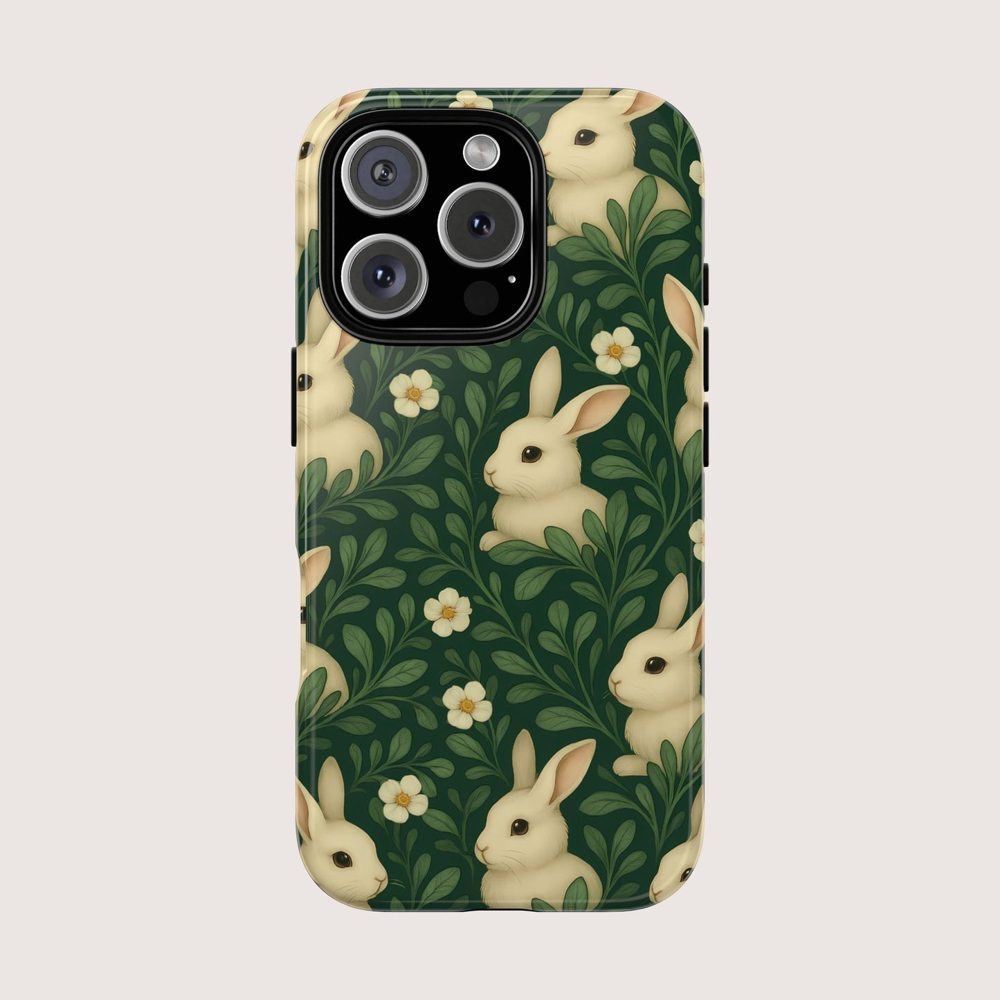 Protective iPhone Case with Cute Bunny Design – Tough Phone Cover for Rabbit Lovers | Ideal Gift for Daughter, Wife, Girlfriend, or Mom