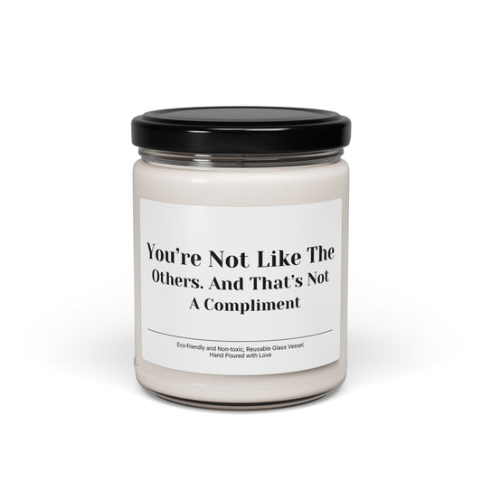 You’re Not Like the Others Sarcastic Scented Soy Candle, 9oz – Funny Gift for Friends or Coworkers