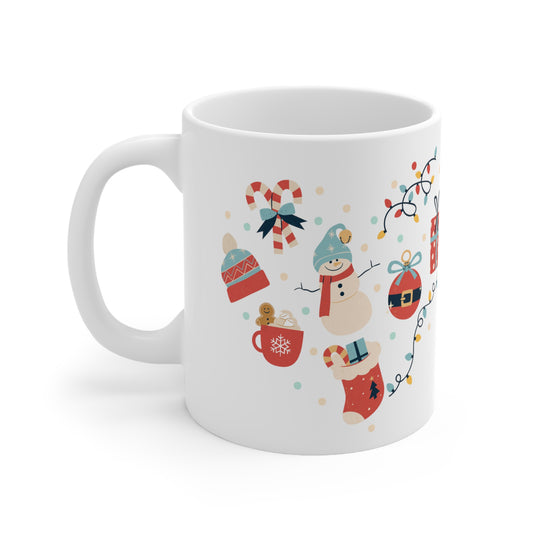 Christmas Ornament Printed Ceramic Mug, (11, 15oz)