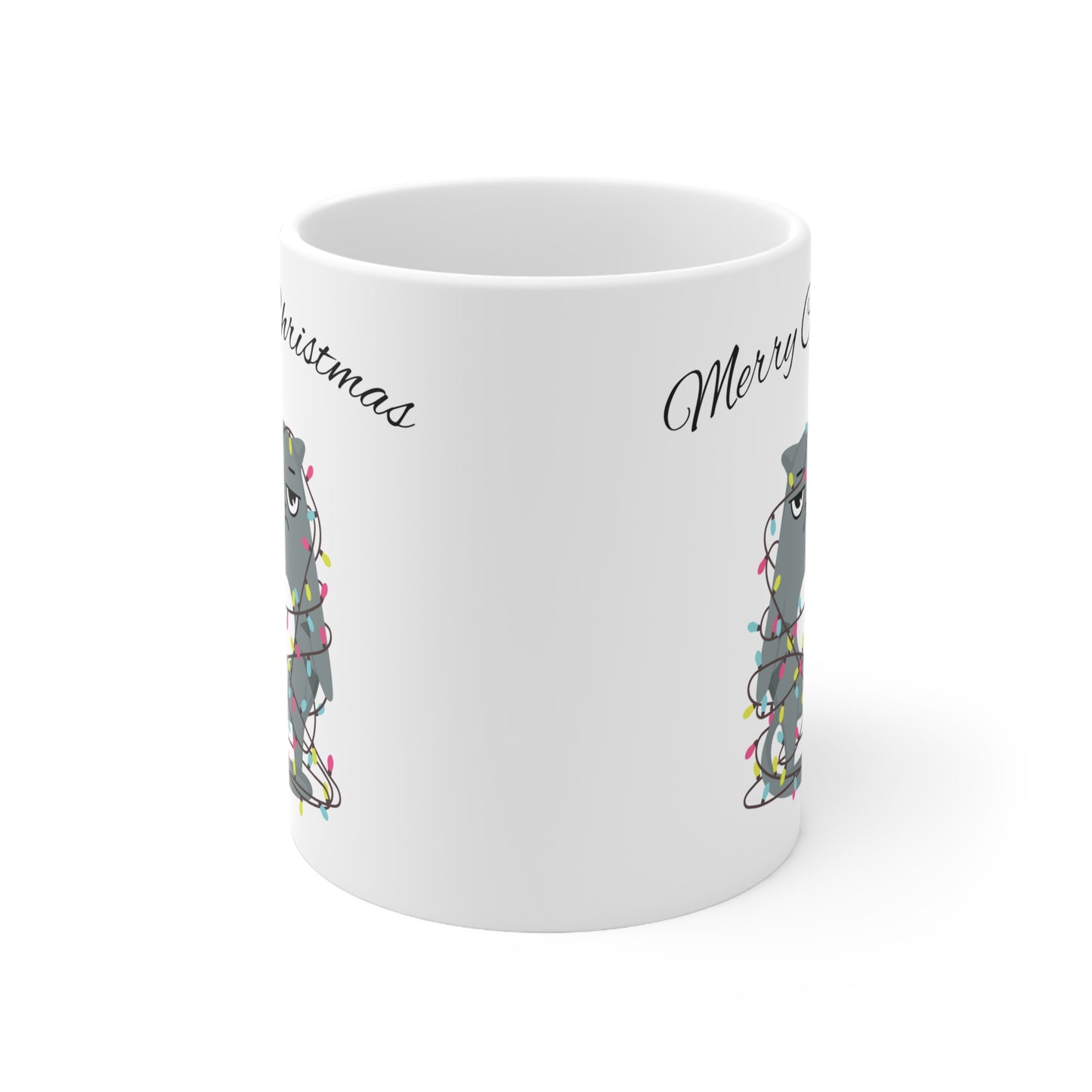 Christmas Joy: Festive 11 oz Ceramic Mug for Your Holiday Delights