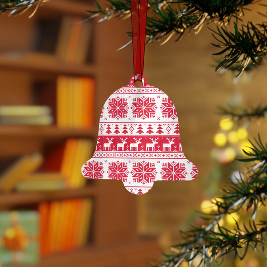 Durable Christmas Metal Ornaments with Glossy Double-Sided Print