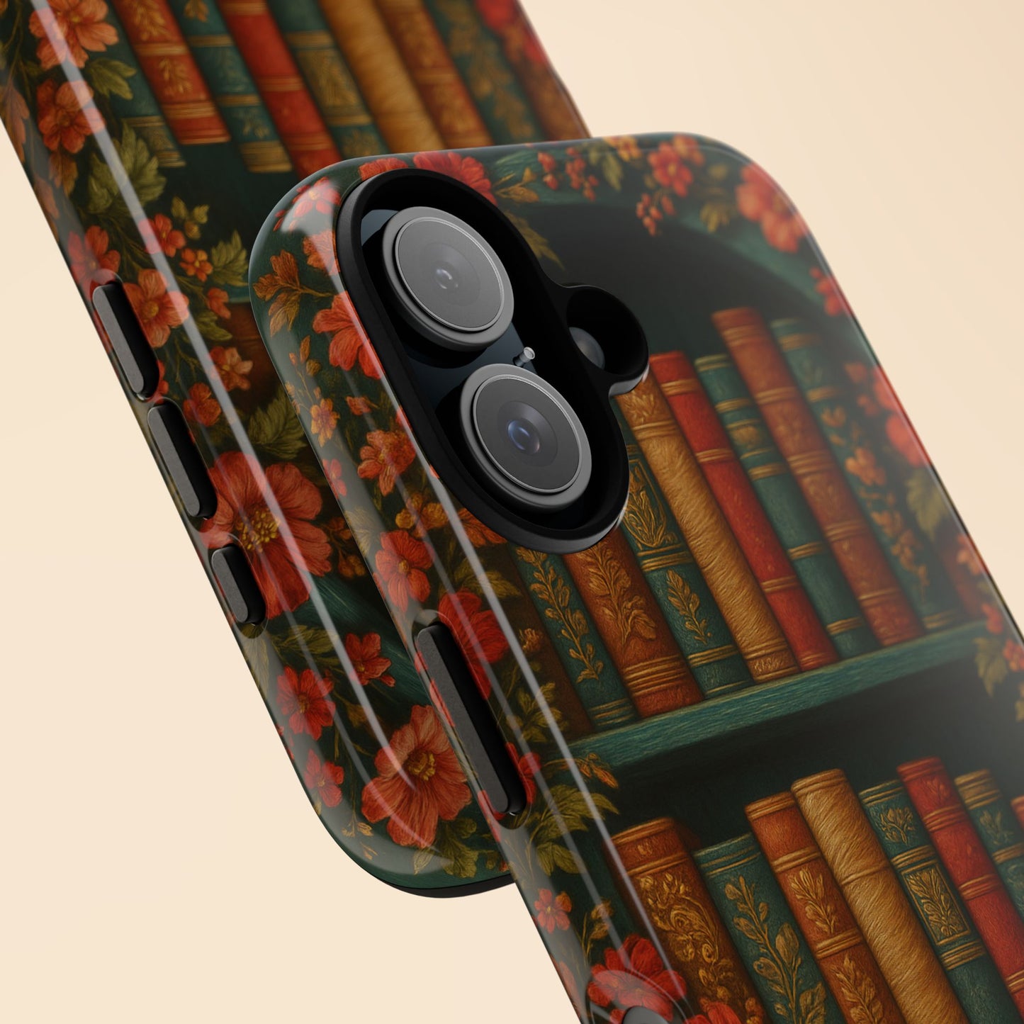 Phone Case - Bookshelf Vintage Book Lover's iPhone & Samsung Cover