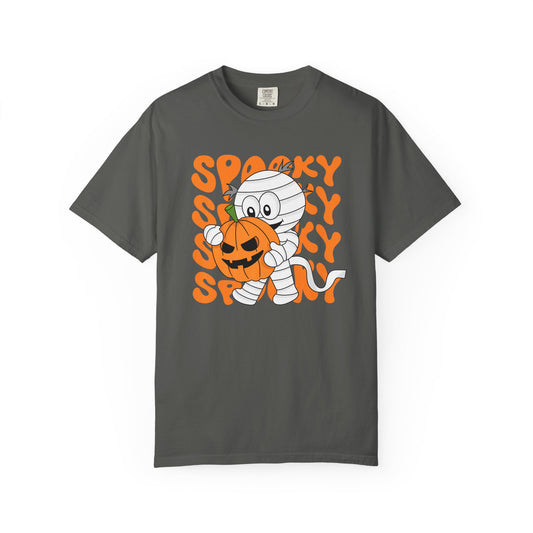 Wrapped & Ready Tee – Mummy Mischief with Pumpkin POP