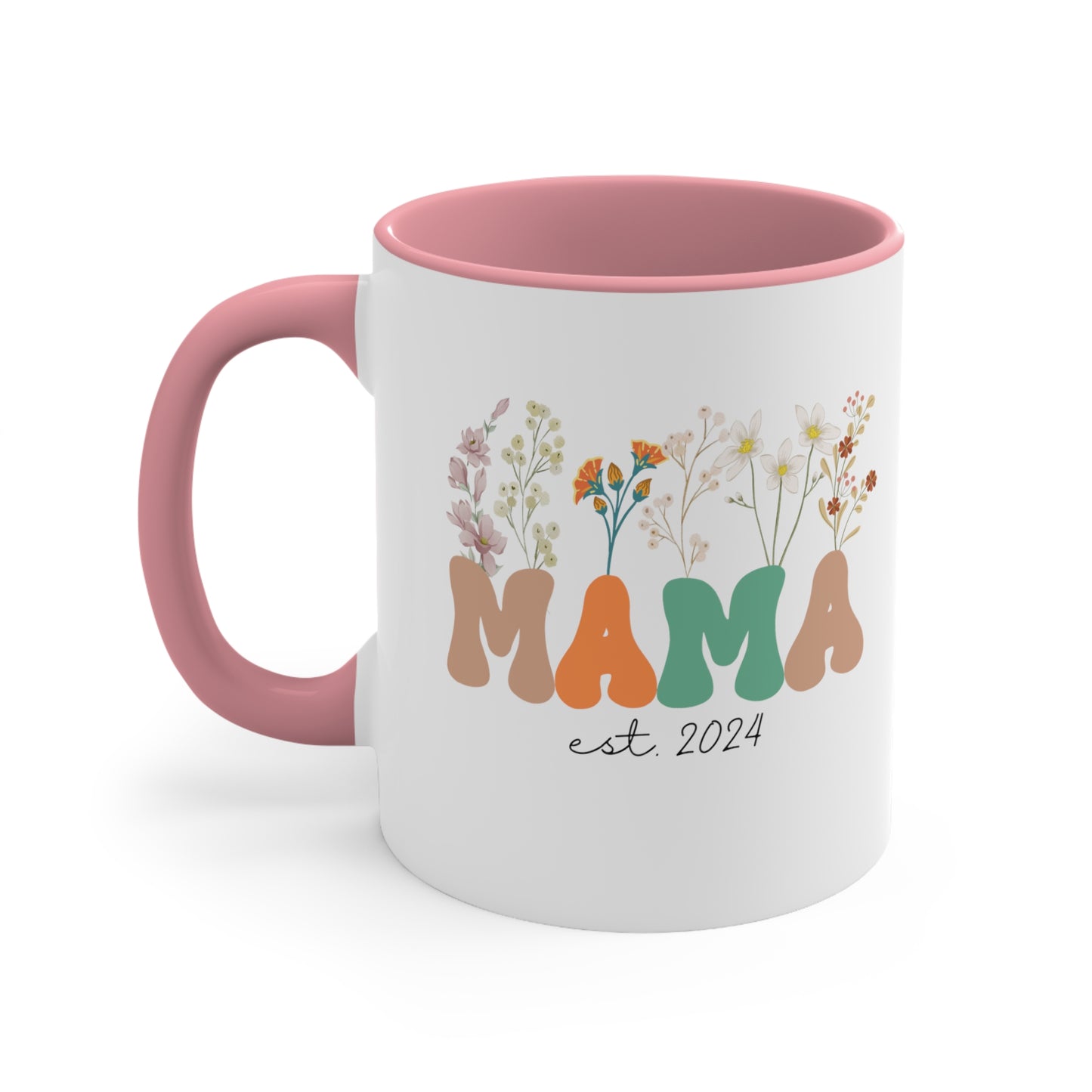 Mama Est 2024 Mug, Custom Birthday Mug for Mom