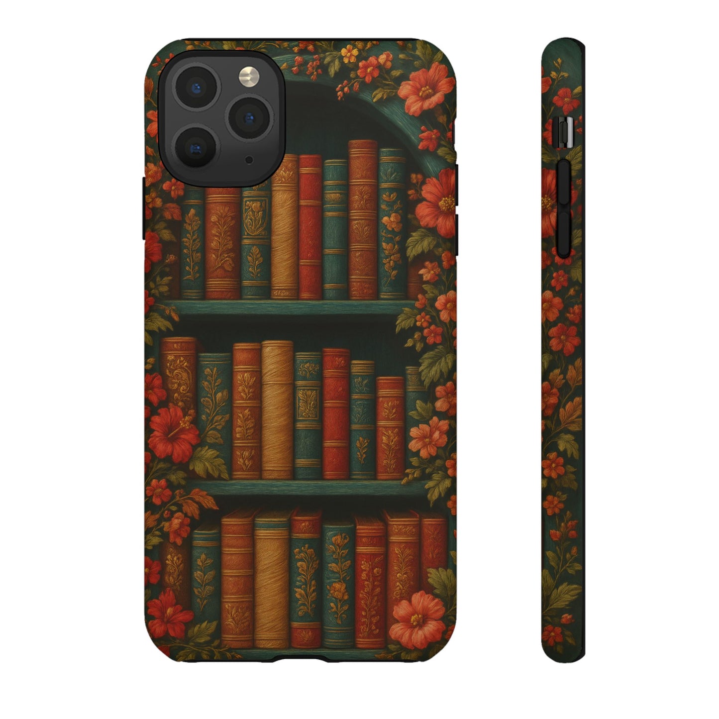Phone Case - Bookshelf Vintage Book Lover's iPhone & Samsung Cover