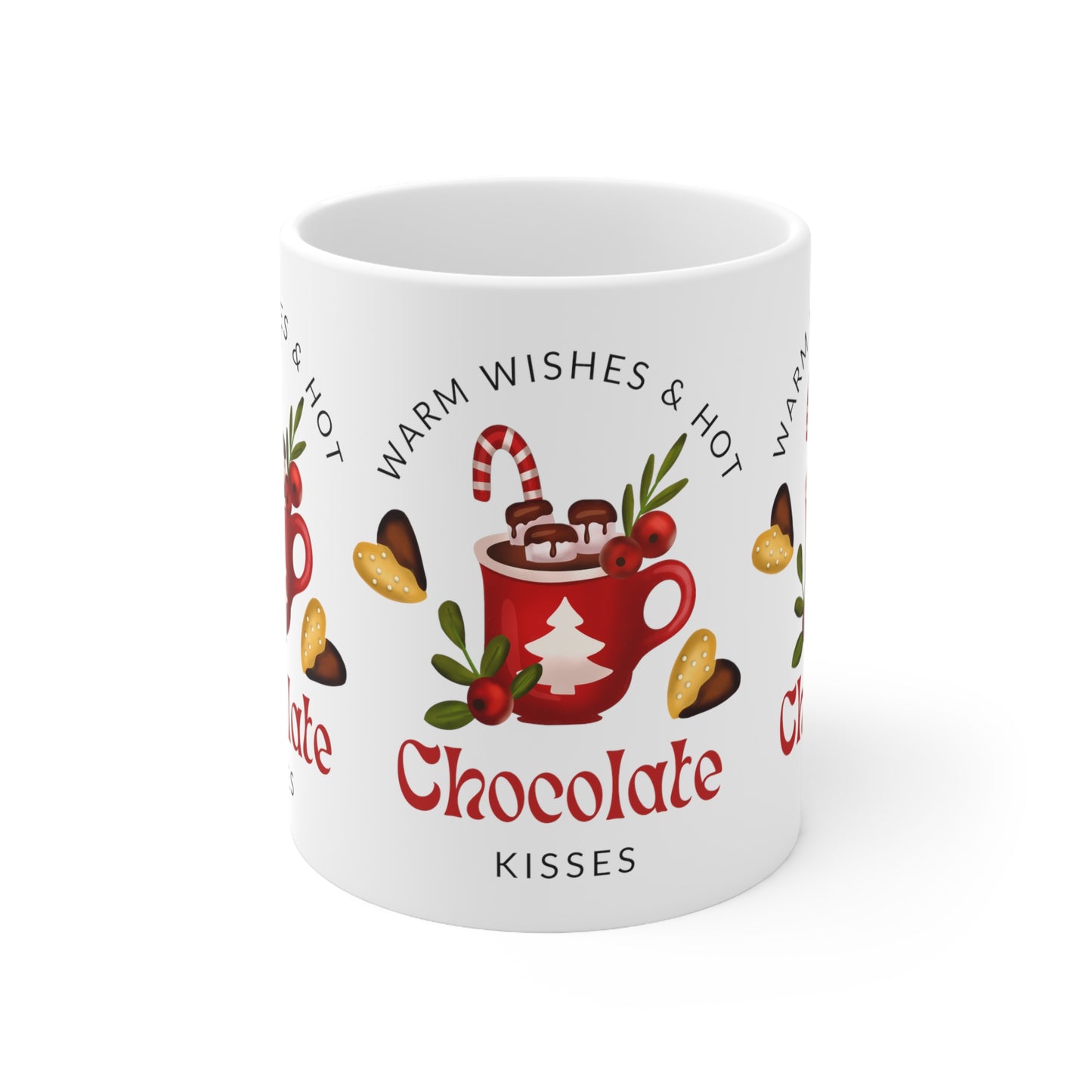 Festive Elegance: 11 oz Christmas Edition Ceramic Mug