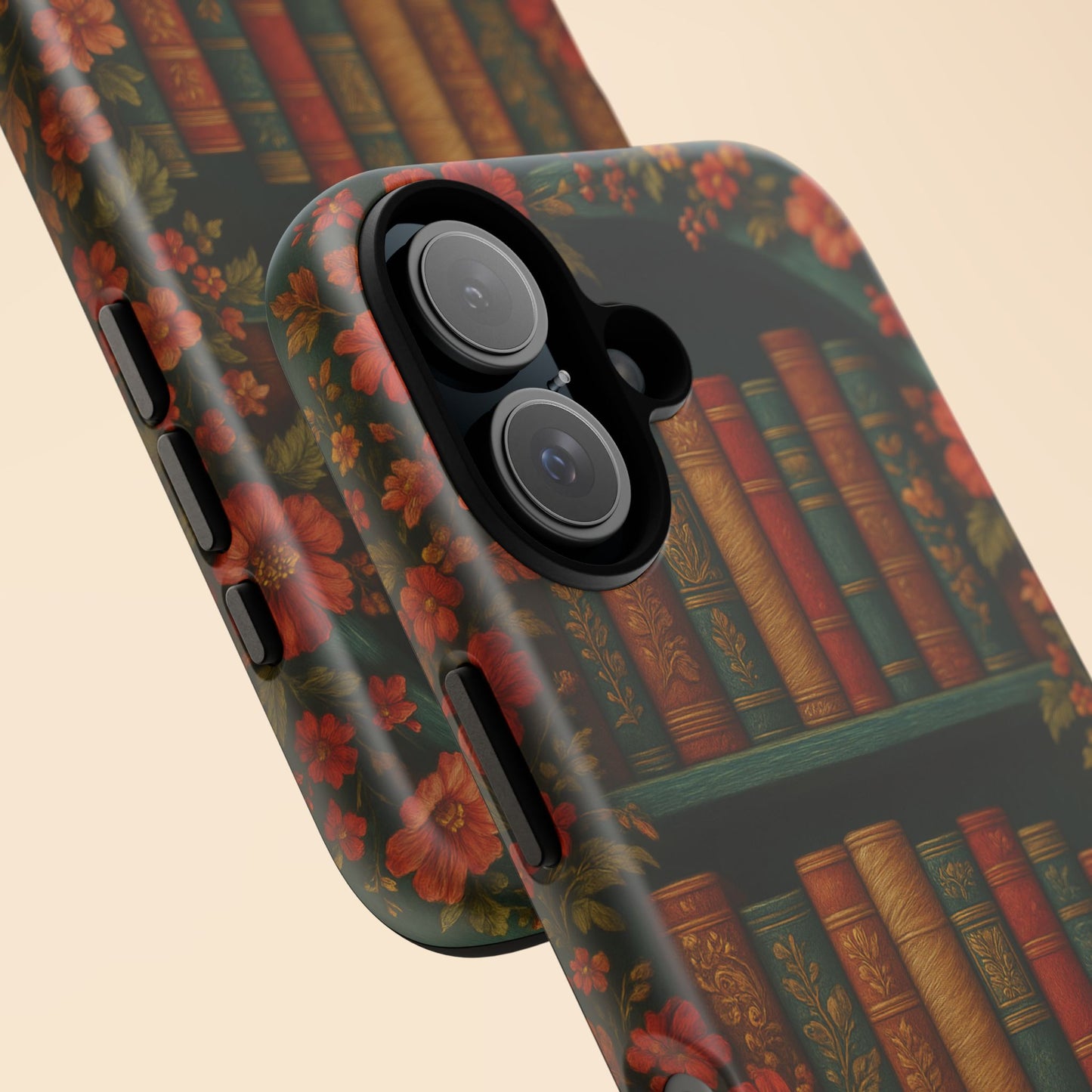 Phone Case - Bookshelf Vintage Book Lover's iPhone & Samsung Cover