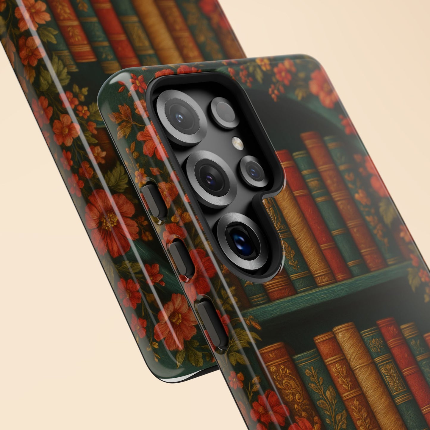 Phone Case - Bookshelf Vintage Book Lover's iPhone & Samsung Cover