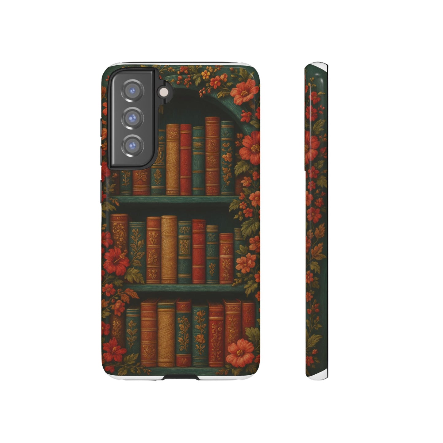 Phone Case - Bookshelf Vintage Book Lover's iPhone & Samsung Cover