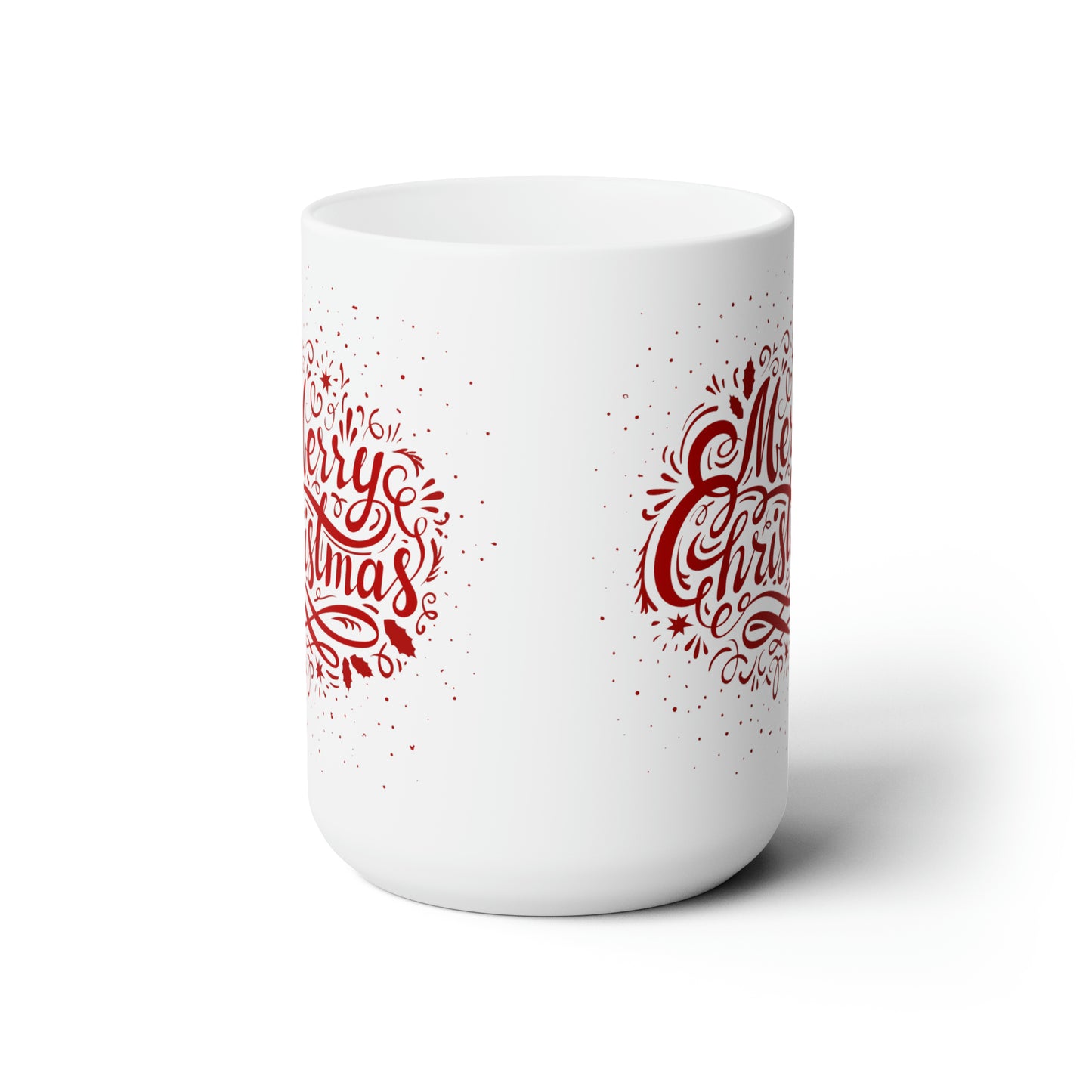 Merry Christmas Printed Ceramic Mug, 15oz