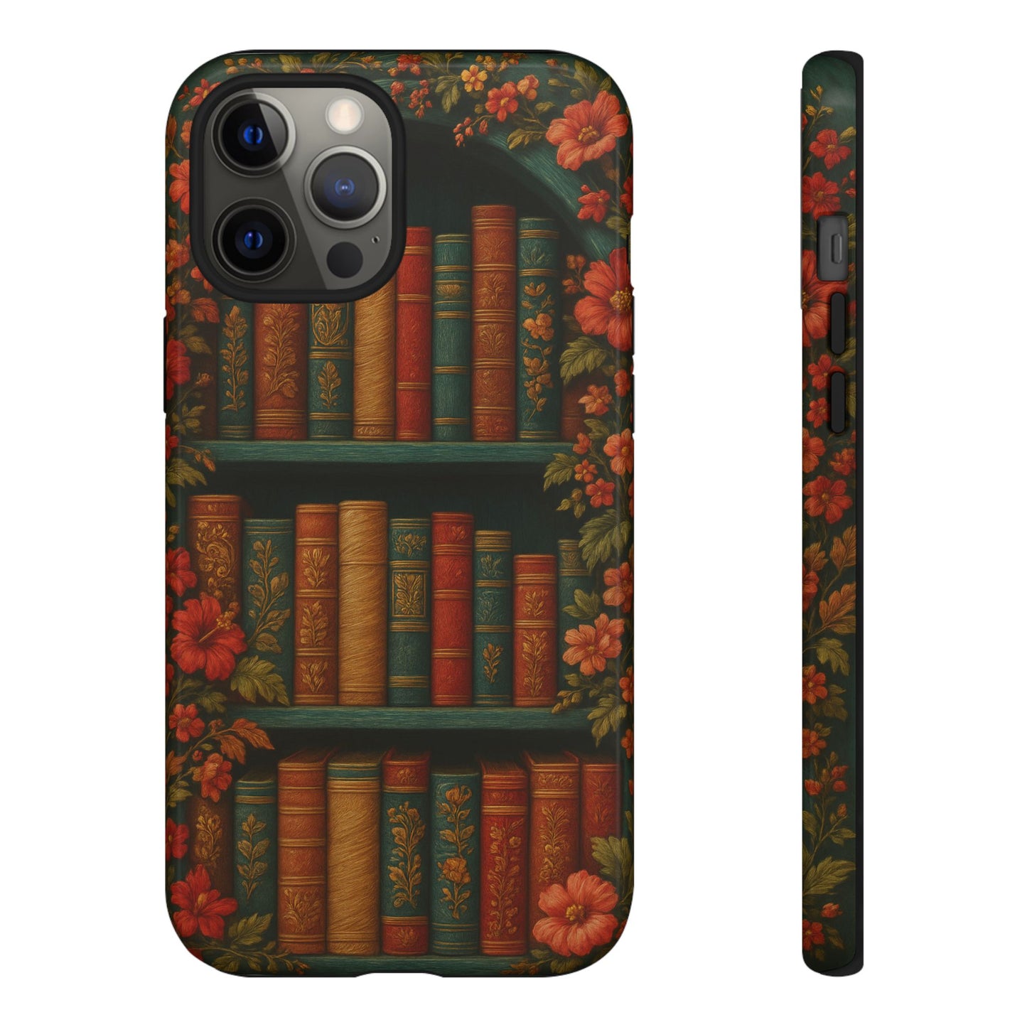 Phone Case - Bookshelf Vintage Book Lover's iPhone & Samsung Cover