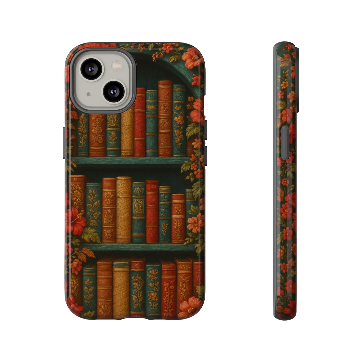 Phone Case - Bookshelf Vintage Book Lover's iPhone & Samsung Cover