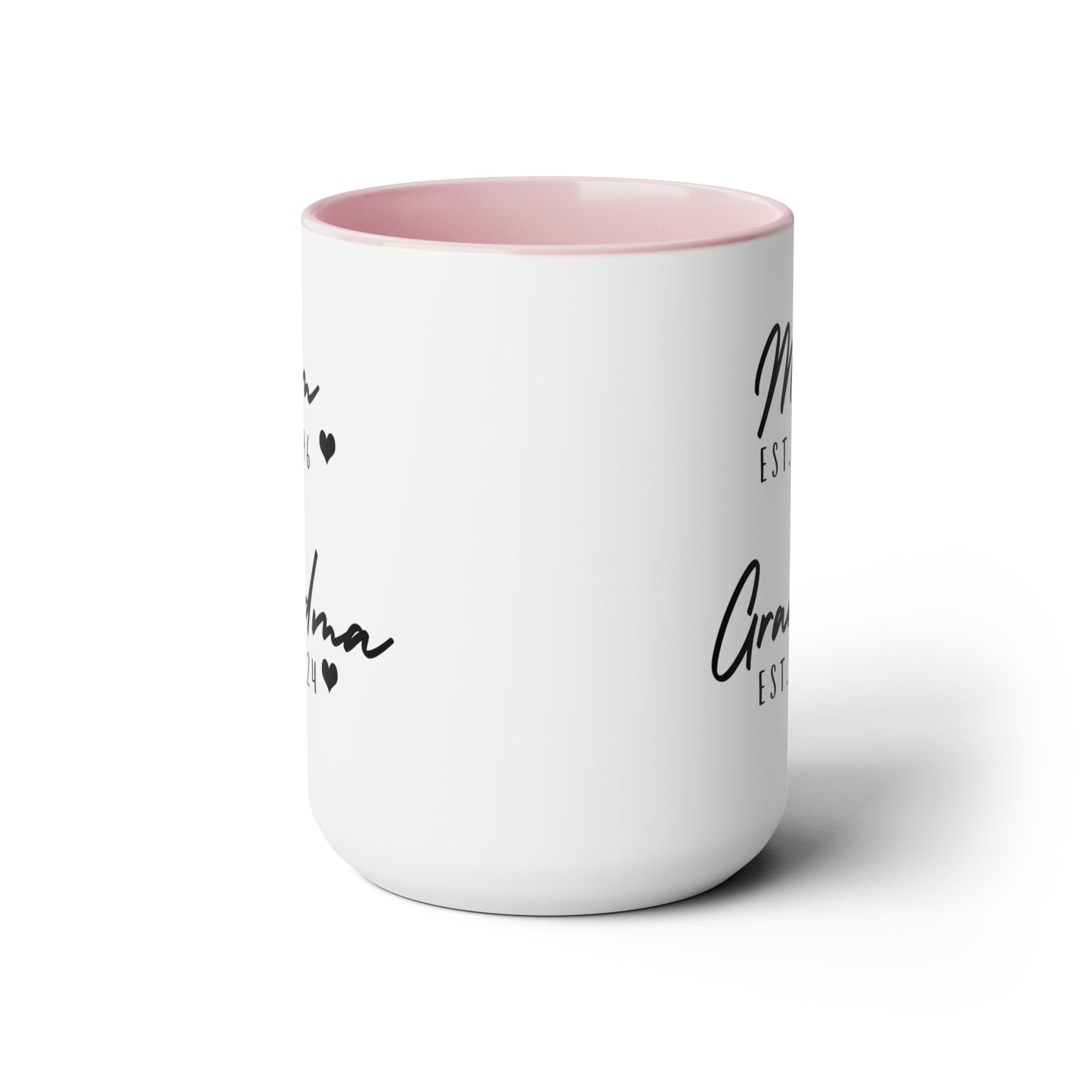 Mom & Grandmaa Custom Year Birthday Mug, Mother's Day Gift