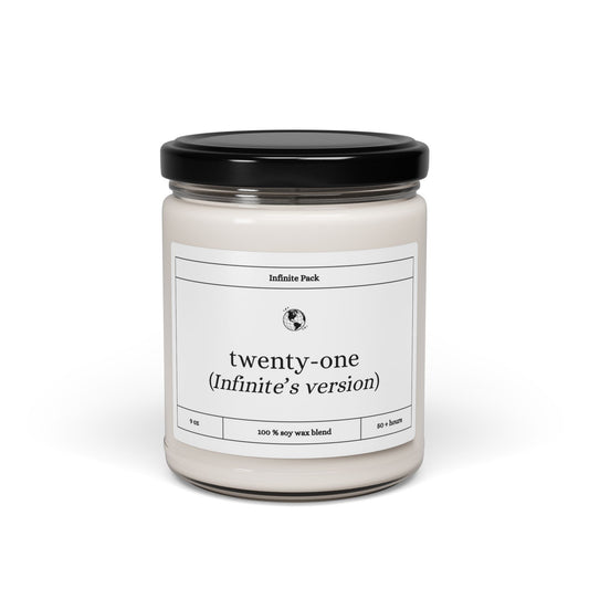Twenty-One Candle (Infinite’s Version) – 21st Birthday Soy Wax Jar, Pop Culture Inspired Gift, Minimalist Aesthetic Candle