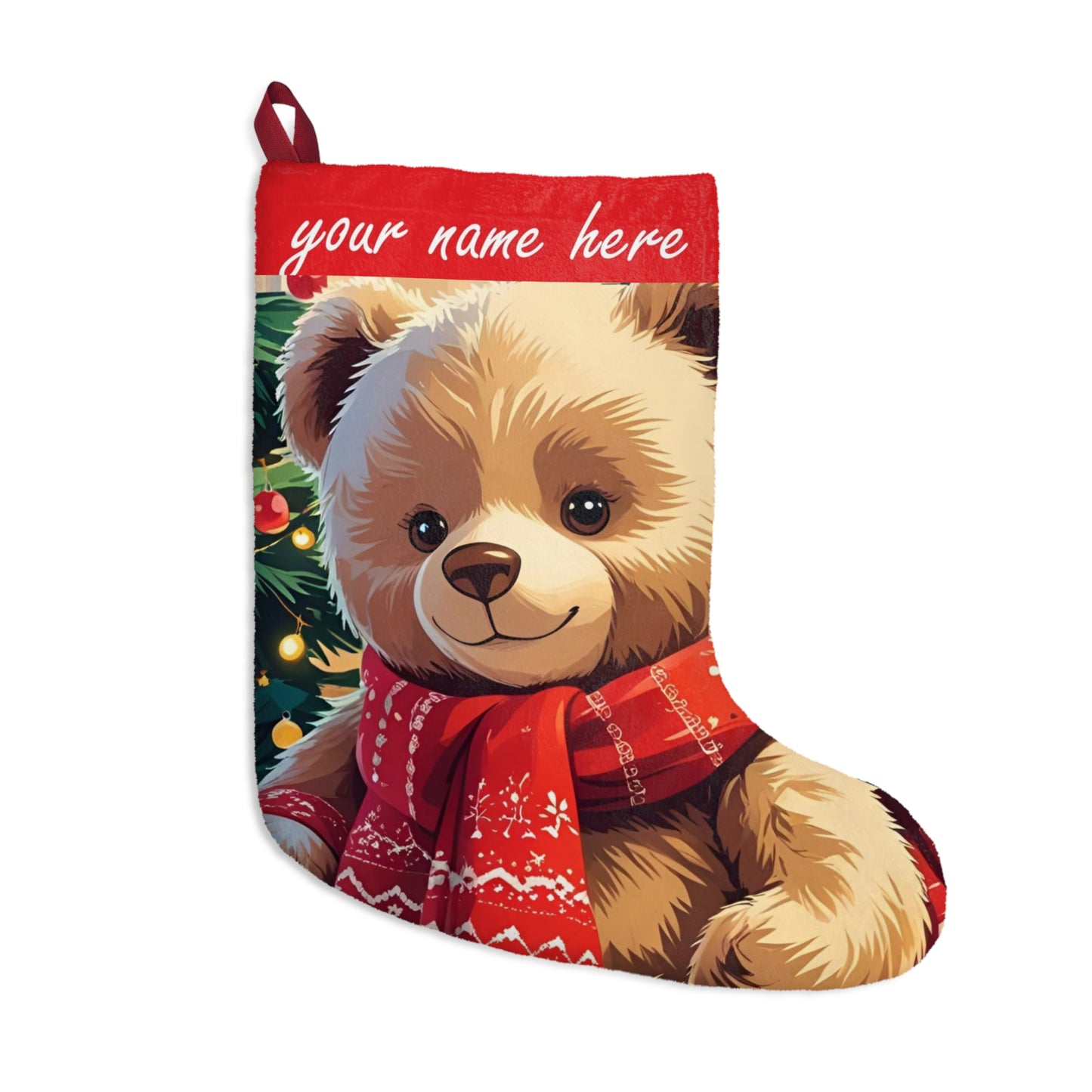 Custom Christmas Stocking – Add a Name for Festive Fun