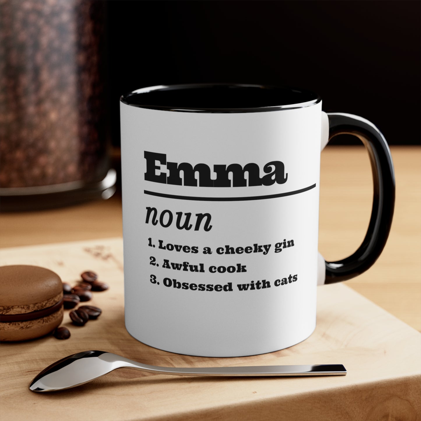 Custom Name with Quotes Birthday Accent Coffee Mug, 11oz