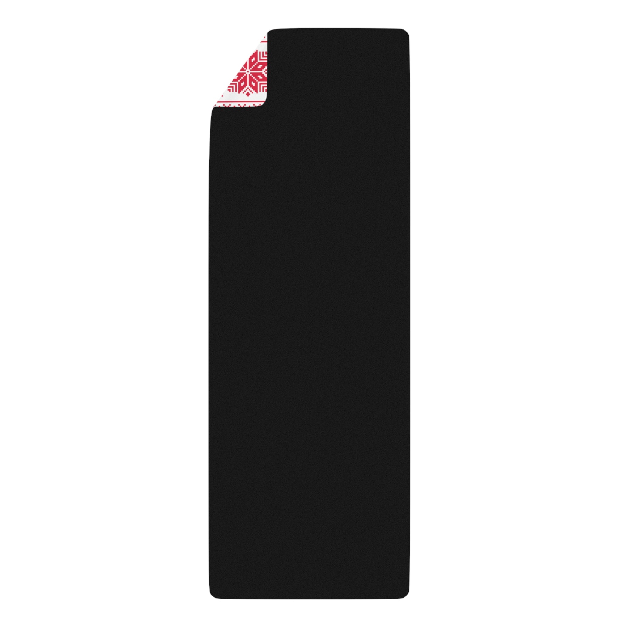 Anti-Slip Christmas Rubber Yoga Mat with Microfiber Suede Top – 24” x 68”