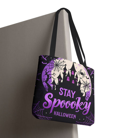 Stay Spooky Halloween Tote Bag – Fun & Festive Ghost Design for Trick or Treat and Everyday Use