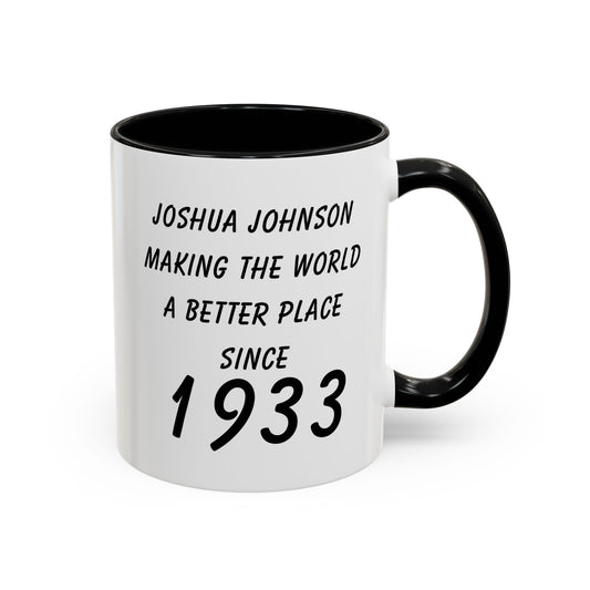 Since 1993 Personalise Accent Coffee Mug, 11oz