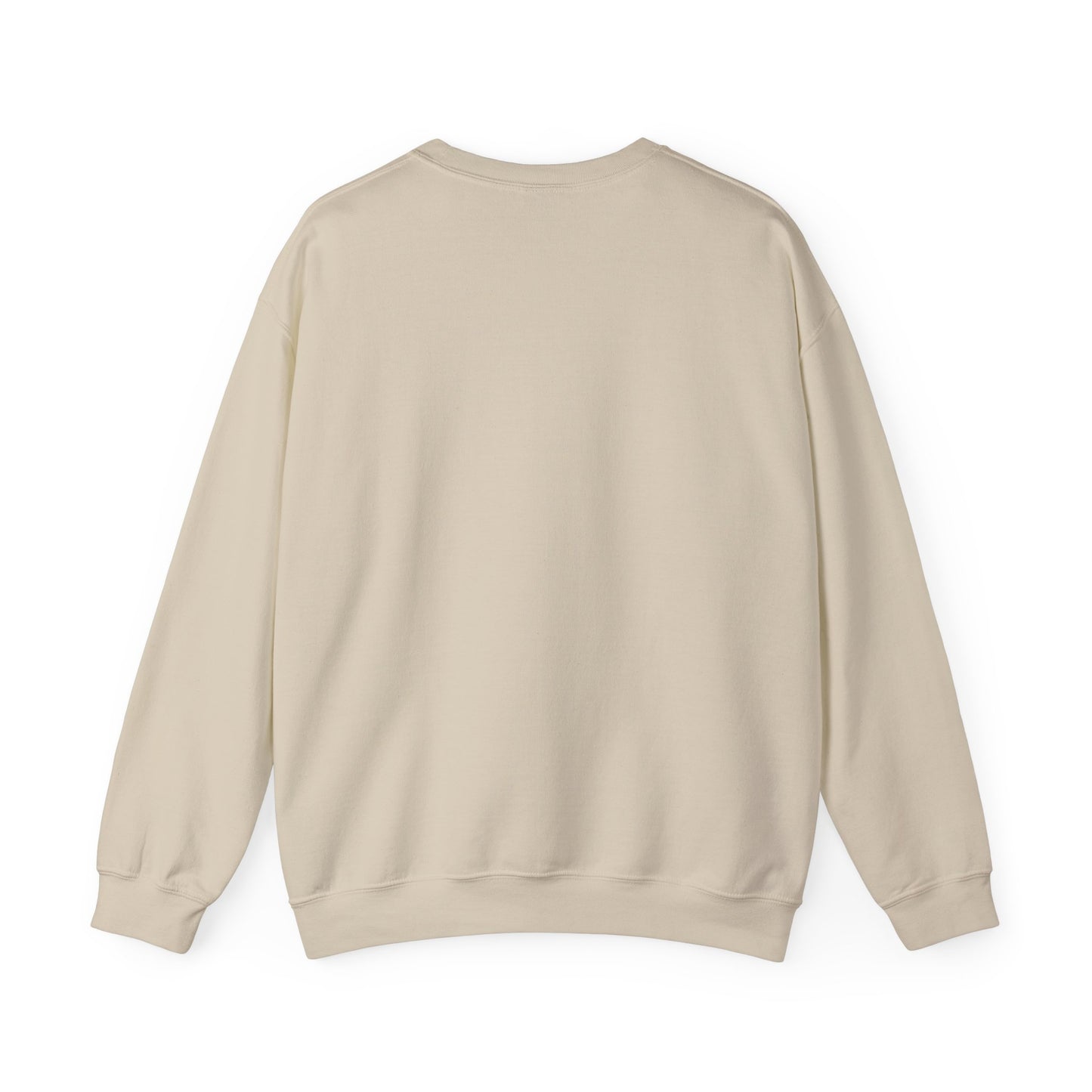 Creepy Pumpkin Face Halloween Sweatshirt – Beige Graphic Pullover for Spooky Season