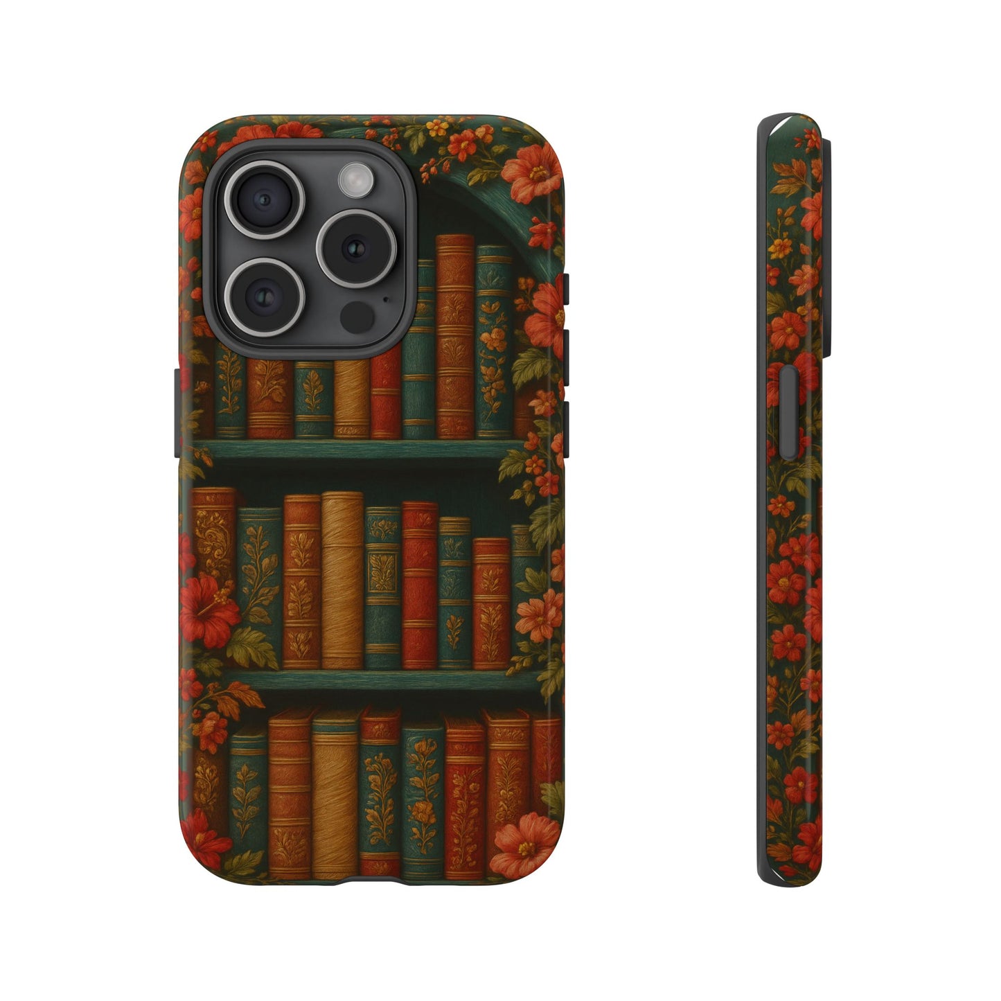 Phone Case - Bookshelf Vintage Book Lover's iPhone & Samsung Cover