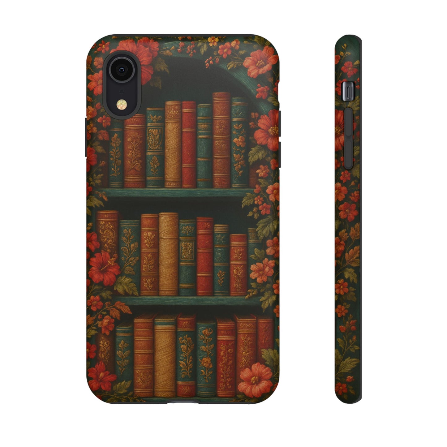 Phone Case - Bookshelf Vintage Book Lover's iPhone & Samsung Cover