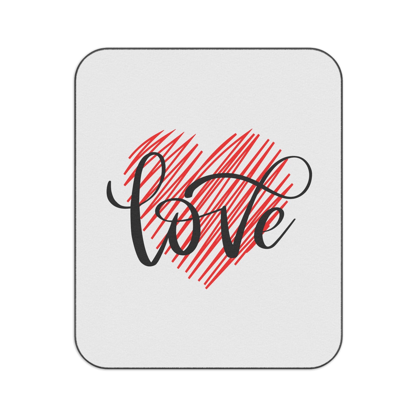 Love inside Heart Printed Picnic Blanket for Valentine Day