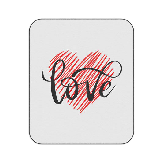 Love inside Heart Printed Picnic Blanket for Valentine Day