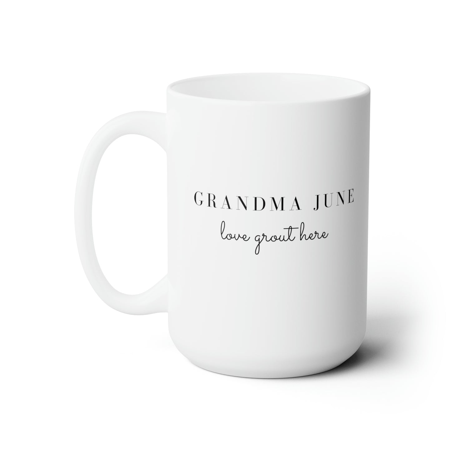 Grand Maa June Customise Ceramic Mug 15oz, White