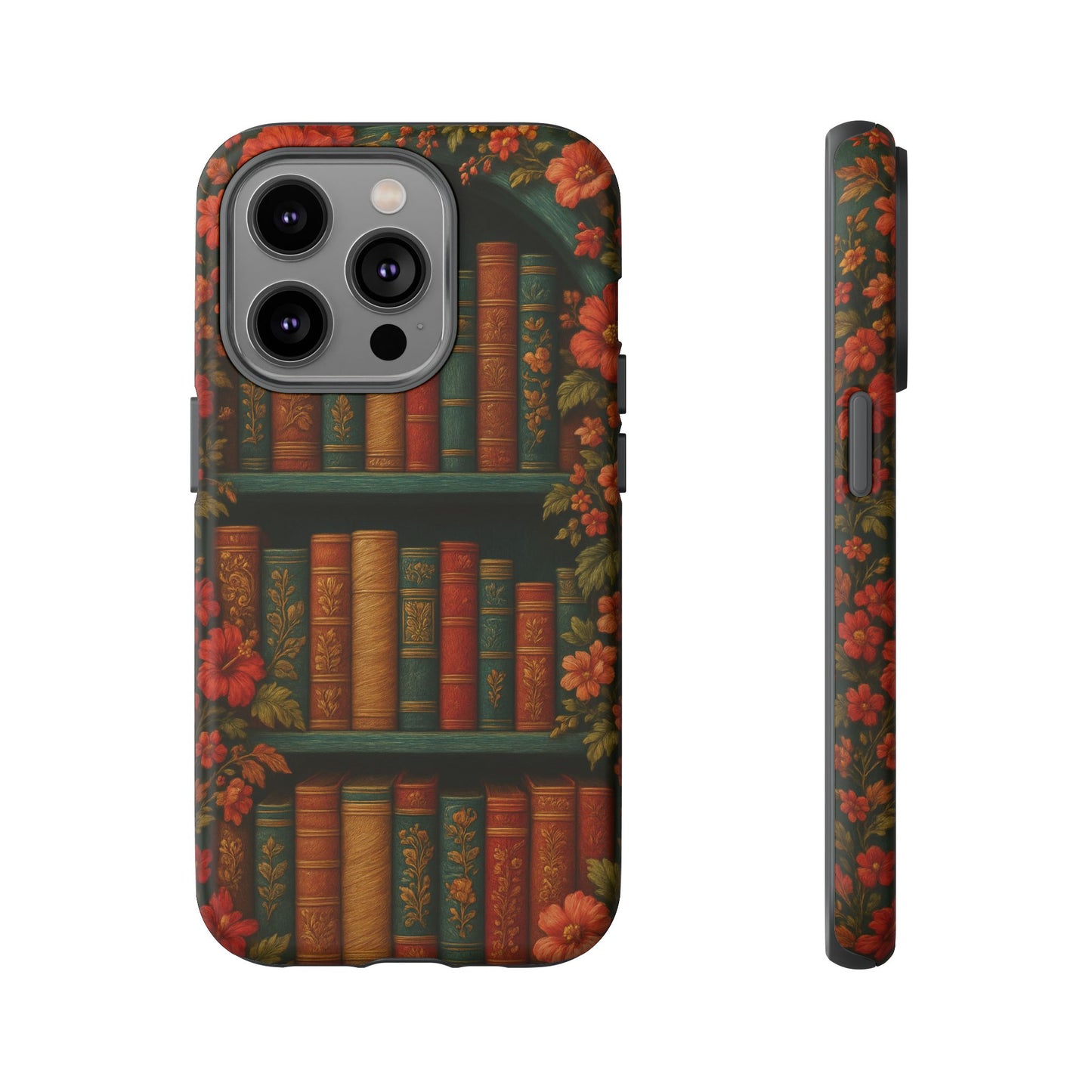 Phone Case - Bookshelf Vintage Book Lover's iPhone & Samsung Cover
