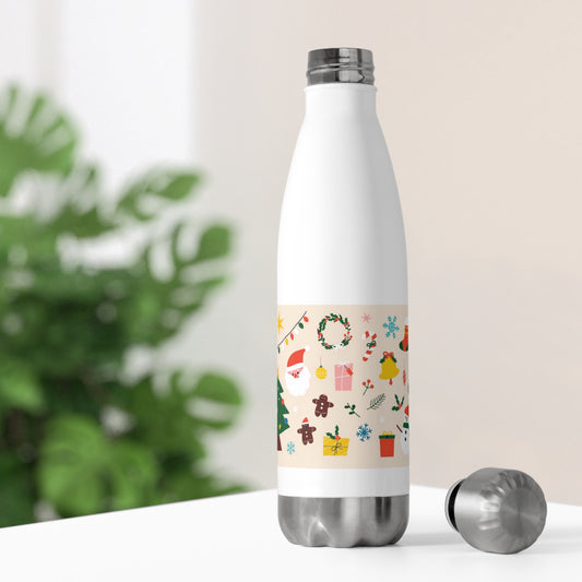 Christmas 20oz Double Wall Insulated Stainless Steel Water Bottle