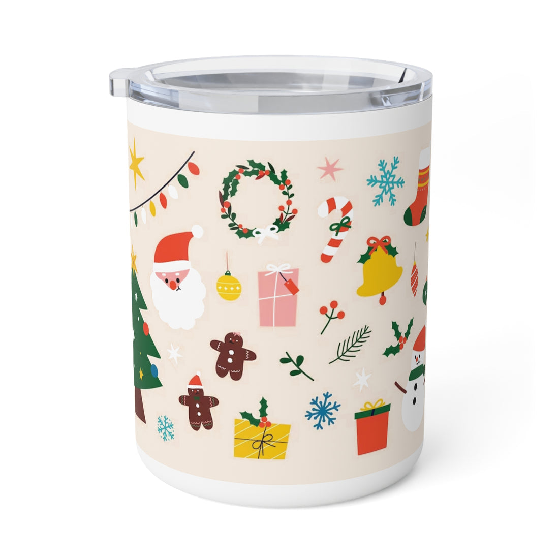 Insulated Christmas Mugs 10oz, Christmas Travel Mugs